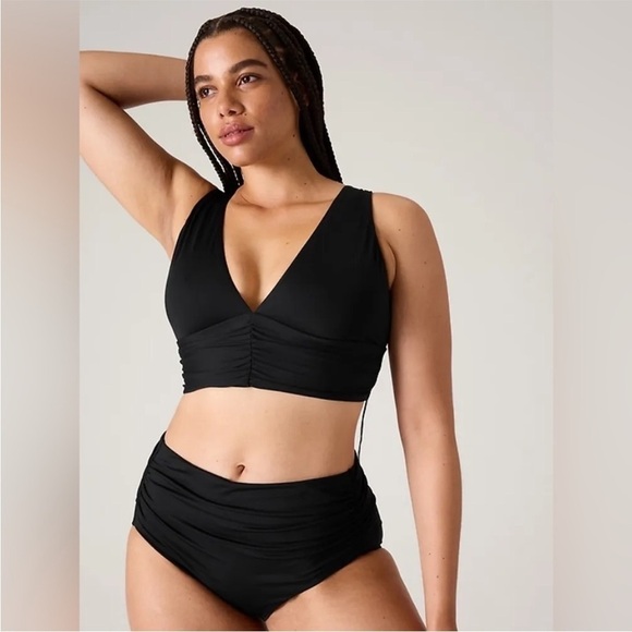 NWT! Athleta Black Horizon Bikini Top A-C - Size Small 💙 - Picture 5 of 8